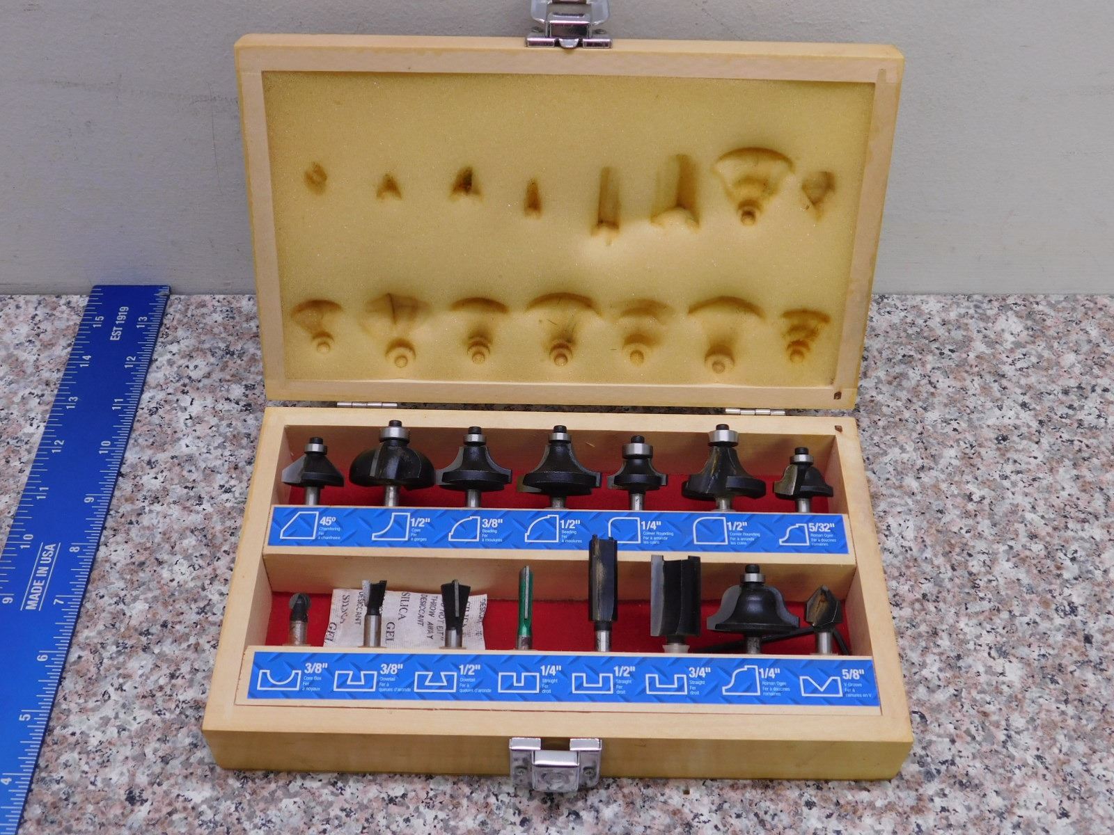 Mastercraft Router Bits Kit Mastercraft 15 Piece Router Bit Set With Box