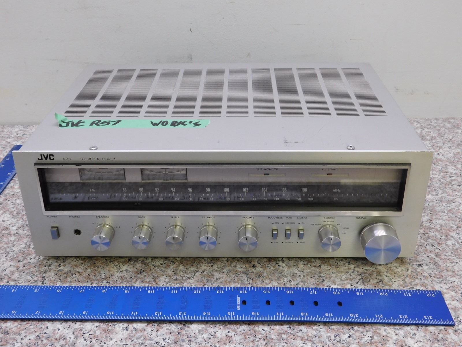 JVC R-S7 Stereo Receiver AM FM WORKS
