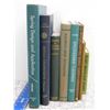 Image 2 : Lot of 9 Vintage Antique Reference Books Bookshelf Filler Greens Browns Blues