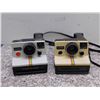 Image 2 : Lot 2 Sears One Step Polaroid Land Cameras Instagram Logo Vintage Film
