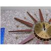 Image 3 : Starburst Clock Mid Century Teak Westclox Jasper
