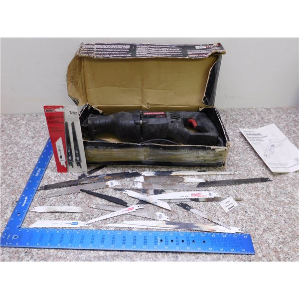 Craftsman 6.5amp Electric Reciprocating Saw Variable Speed With Blades
