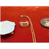 Image 5 : Lot of 7 Military and Fraternal Pins Badges Sweetheart Locket Token Trench Ring Paris