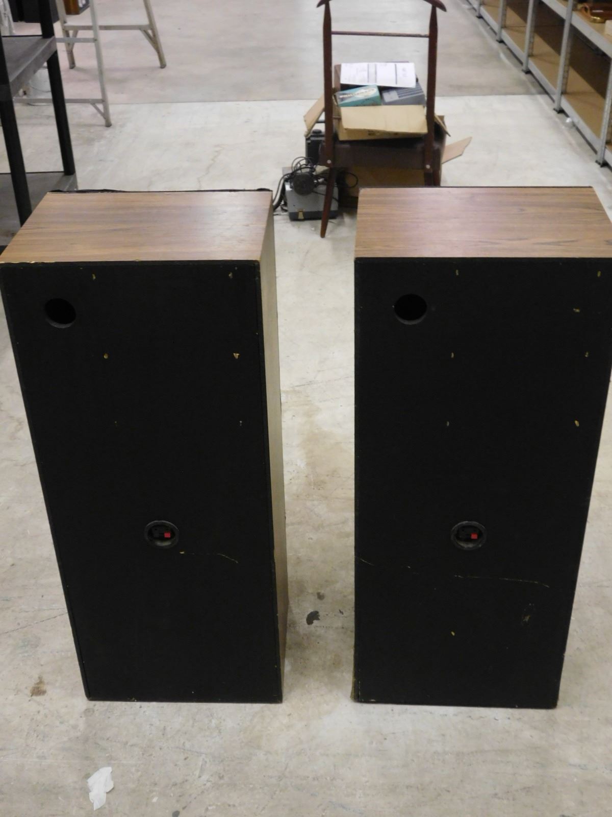 Kenwood JL707 3 Way Floor Speakers Pair Wooden Panels