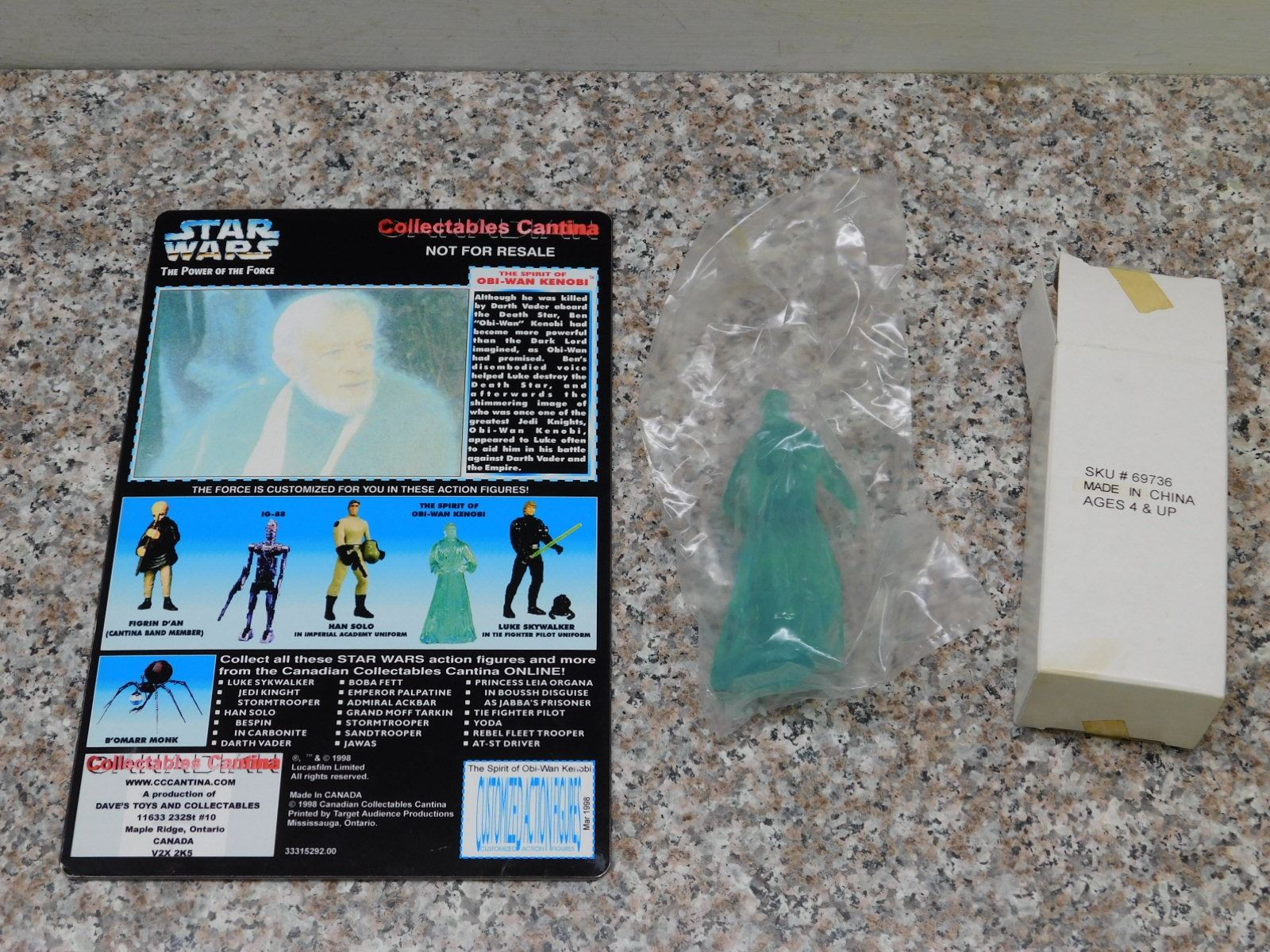Mailaway Figure With Custom Cardback The Spirit Of Obi-Wan Kenobi Power ...
