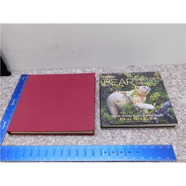 Lot of 2 Robert Bateman an Artist In Nature Art Book Bear Spirit of the Wild Art Book