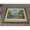 Image 1 : Paris Street View Champs Elysees by Maurice Legendre Framed Print approx 18" x 16"