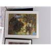 Image 3 : Lot of 3 Claude Monet Framed Print and Print on Wood Floral The Gare Au Jardin Etc 16" x 20" ea
