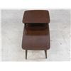 Image 1 : Vintage Mid Century Side Table Wooden 2-Tier Step-In