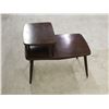 Image 2 : Vintage Mid Century Side Table Wooden 2-Tier Step-In