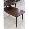 Image 3 : Vintage Mid Century Side Table Wooden 2-Tier Step-In