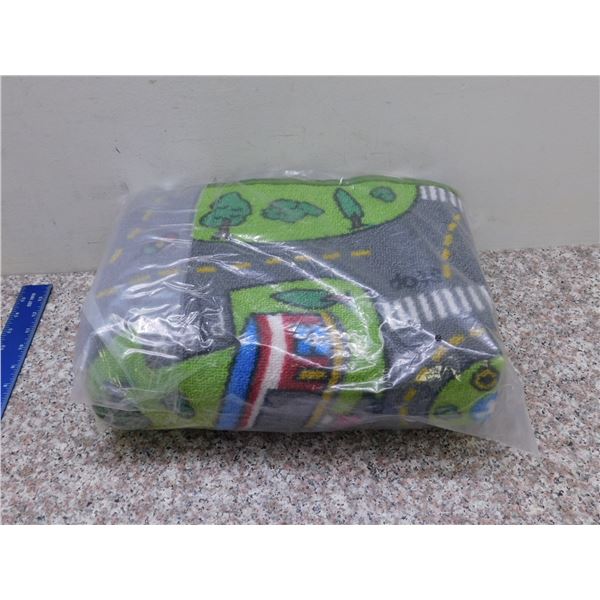 Extra Large Kids Carpet Playroom of Town / Streets Area Rug Daycare School NEW