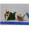 Image 1 : Lot of 2 Vintage Elf Pixie Planters Shawnee