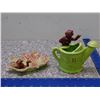 Image 4 : Lot of 2 Pixie Elf Planter and Tray California Pottery