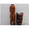 Image 5 : Lot of 5 Tiki Wood Hawaii Figurines Decor