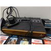 Image 2 : Lot of Atari Consoles 18 Games Some Paddle Controllers 2600 Wood Panel 6 Switch
