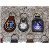 Image 4 : Lot of 9 Leather Fob Keychains Vintage Automobile Advertising Masonic