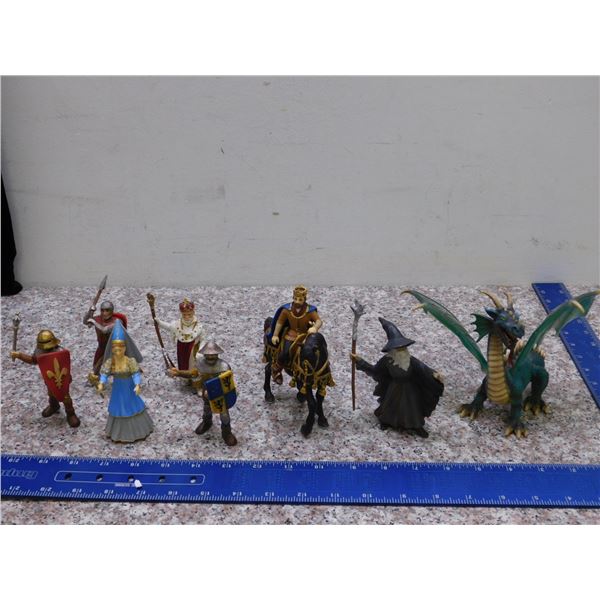 Schleigh Knights PVC Rubber Figures Wizard Dragon Fantasy Myth Soldiers Etc