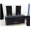 Image 2 : Lot of Speakers Polk Audio Home Theatre Speaker Set 4 Surround 1 Center Channel RM7 Sub Woofer