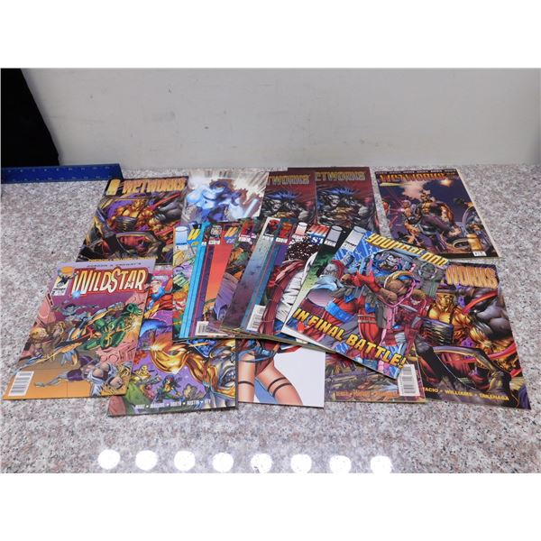 Lot of 20 Comic Books Image Wetworks Youngblood Wildstar