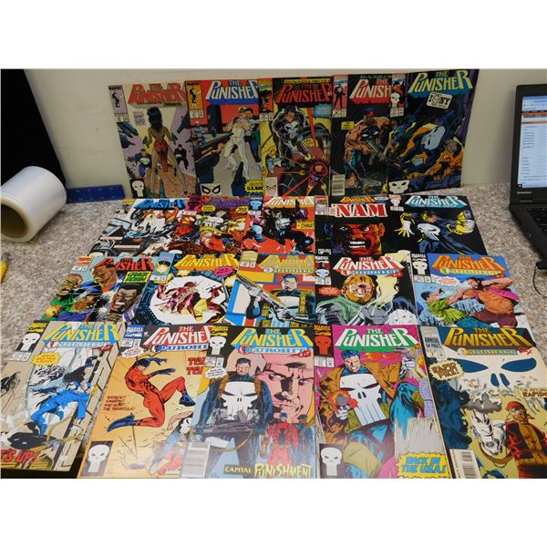 Lot of 20 Comic Books The Punisher Marvel