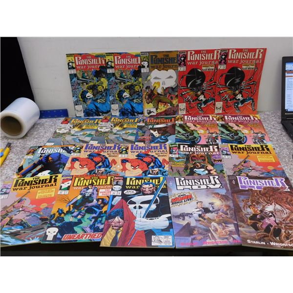 Lot of 20 Comic Books The Punisher War Journal Newsstand and Direct