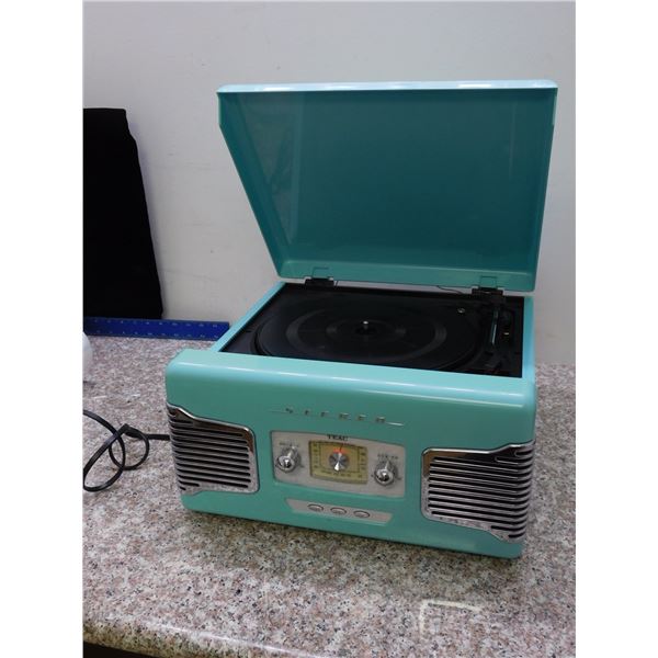 Teac Vintage Style Record Player Radio Teal Retro WORKS