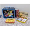 Image 1 : Chiclets Tins Gum One Sealed Gum Still Inside Alice in Wonderland Lunchbox Tin and Fossil Brand