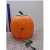 Image 3 : Vintage Halloween Decor Blow Mold Lady Smiling Pumpkin 18" Tall