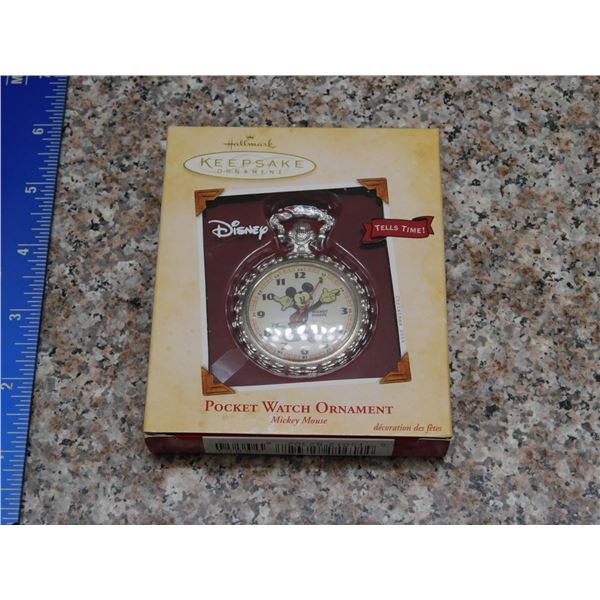 Hallmark Keepsake Pocket Watch Christmas Mickey Mouse