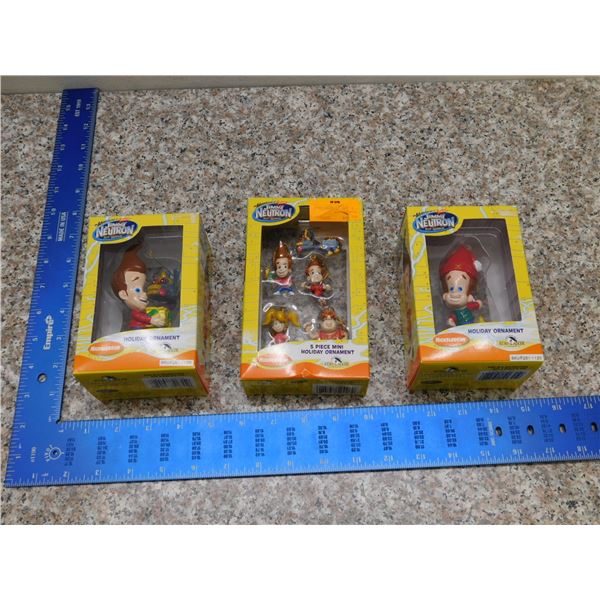 Holiday Christmas Ornaments  Lot of 3 Kurt S Adler Jimmy Neutron Nickelodeon