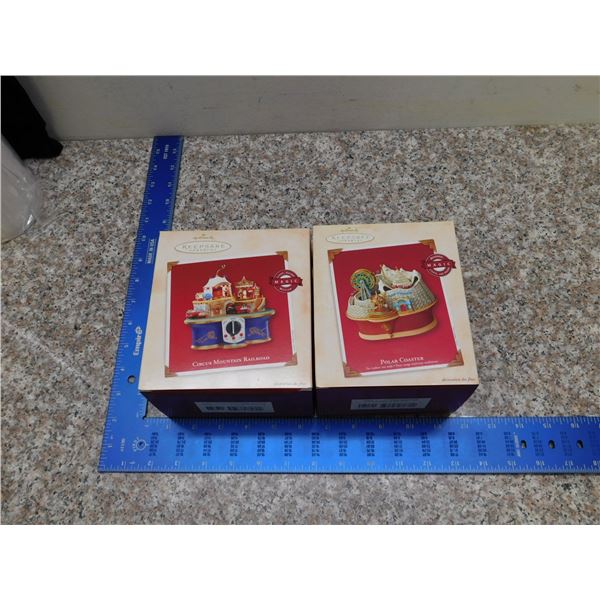 Hallmark Keepsake Holiday Christmas Ornaments Circus Mountain Polar Coaster