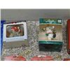 Image 5 : Holiday Christmas Ornaments Lot of 6 Misc Tins Packs Snowman