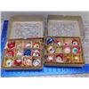 Image 1 : Vintage Christmas Tree Ornaments Lot of 2 Boxes 24 Total Glass Hanging Balls Concave