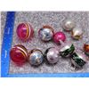 Image 2 : Lot of Vintage Glass Ball Christmas Tree Ornaments and Blown Glass Toppers