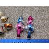 Image 4 : Lot of Vintage Glass Ball Christmas Tree Ornaments and Blown Glass Toppers