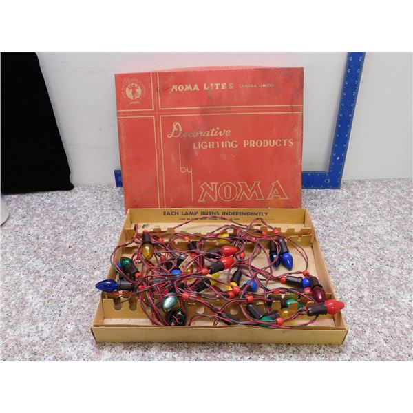 Vintage String Lights Holiday Christmas Decorative Noma Lites 25-Light