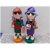 Image 1 : Pair of Maxine 1998 Nutcrackers Christmas Holiday Decor