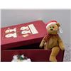 Image 4 : Lot of 6 Holiday TY Santa Plushies Small And Christmas Box