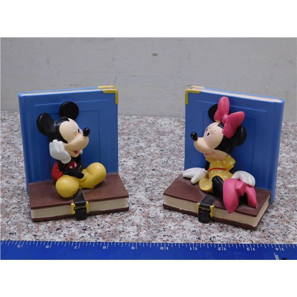 Pair Disney Mickey & Minnie Bookends