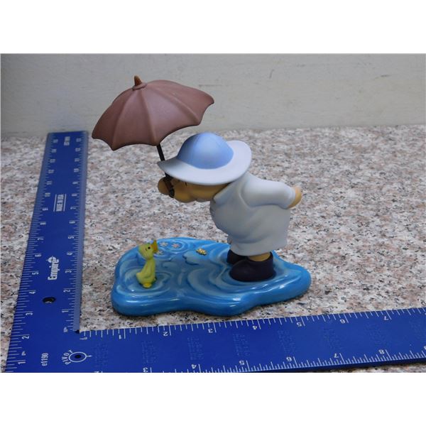 Porcelain Bisque Winnie The Pooh Figurine Decorative Giftware