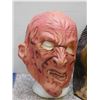 Image 2 : Pair of Halloween Figural Masks Chewbacca and Freddy Krueger