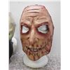 Image 3 : Lot of Two Halloween Plastic Rubber Masks Sketelon Fleshy Face
