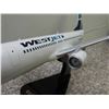 Image 6 : Boeing 737-800 Westjet Wooden Model Airplane With Stand Travel Agency approx 18" x 15"