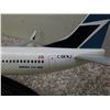 Image 7 : Boeing 737-800 Westjet Wooden Model Airplane With Stand Travel Agency approx 18" x 15"