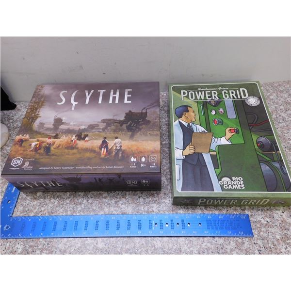 Pair of Board Games Tabletop Power Grid and Scythe Stonemaier
