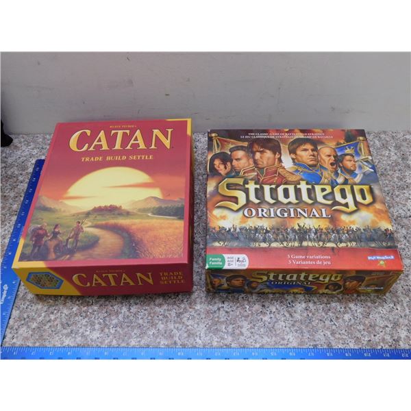 Lot of 2 Settlers of Catan and Stratego