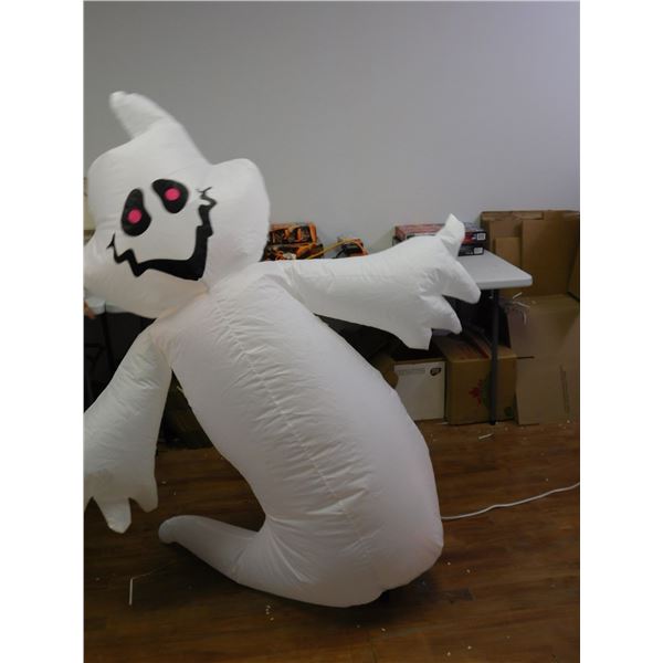 Large Inflatable Lawn Ornament Halloween Ghost approx 5ft