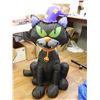 Image 1 : Large Inflatable Lawn Ornament Halloween Black Cat approx 4ft