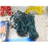 Image 2 : Lot of Christmas LED String Lights 29ft Indoor Outdoor and Wreath / Reindeer Signs